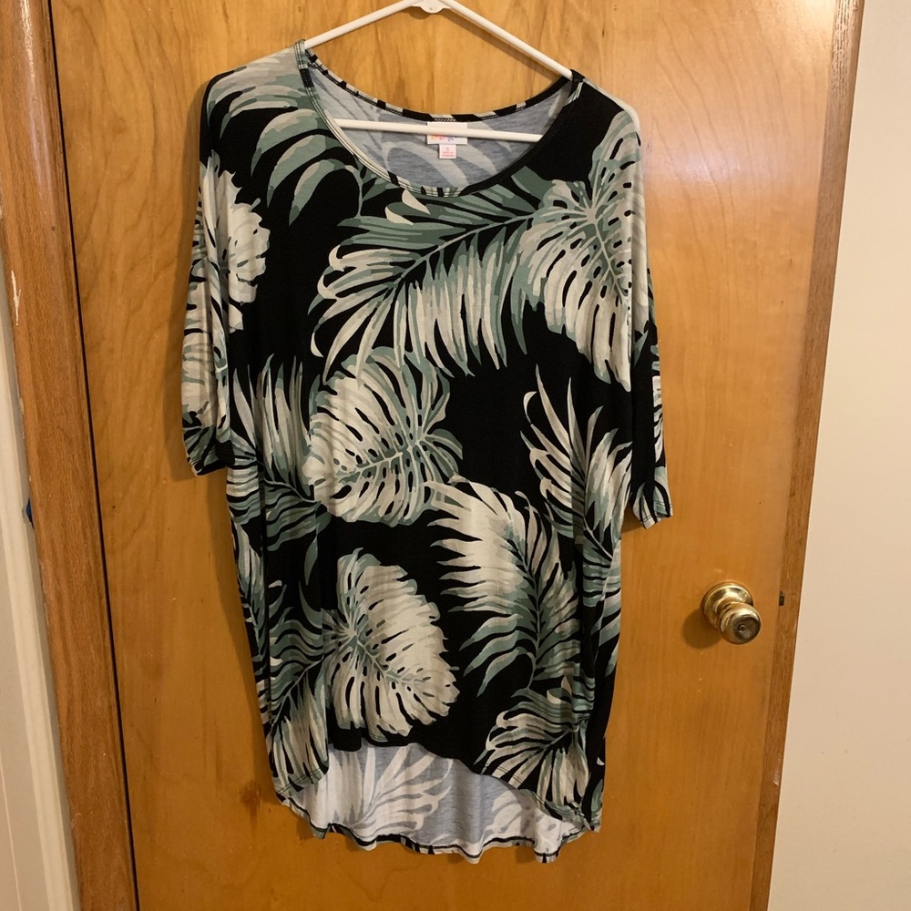 Tropical Palm Print Irma Tee